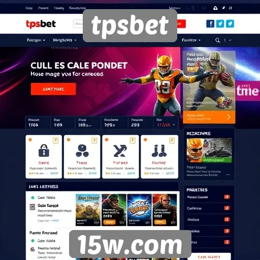 Análise da interface do usuário do site tpsbet